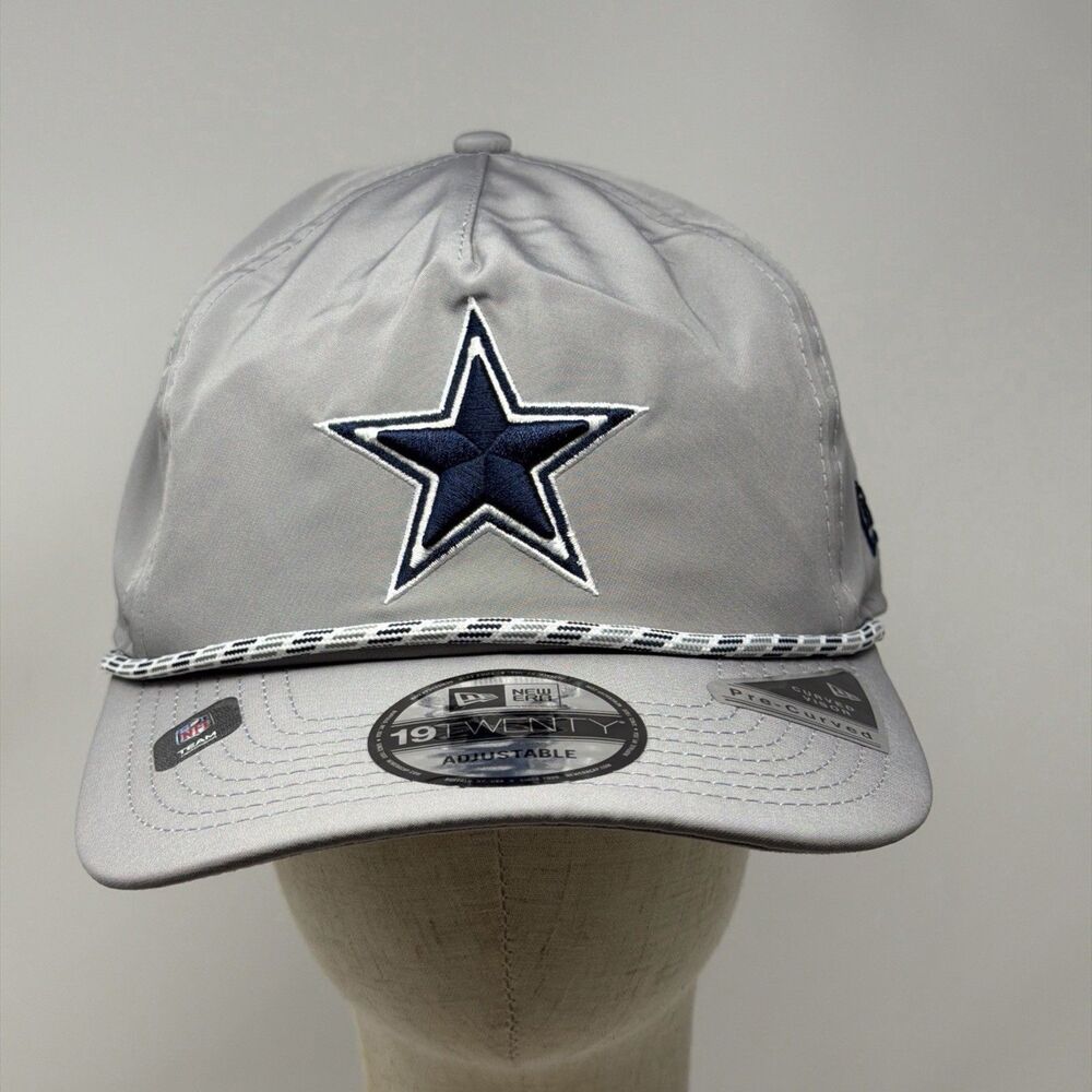Dallas Cowboys New Era 19TWENTY Hat Adjustable Gray Rope NFL Cap NEW